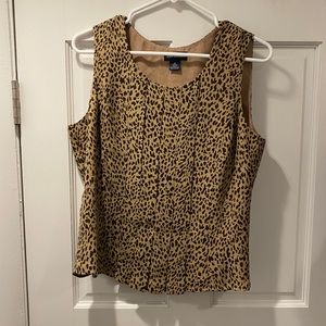 Ann Taylor Leopard Print Blouse